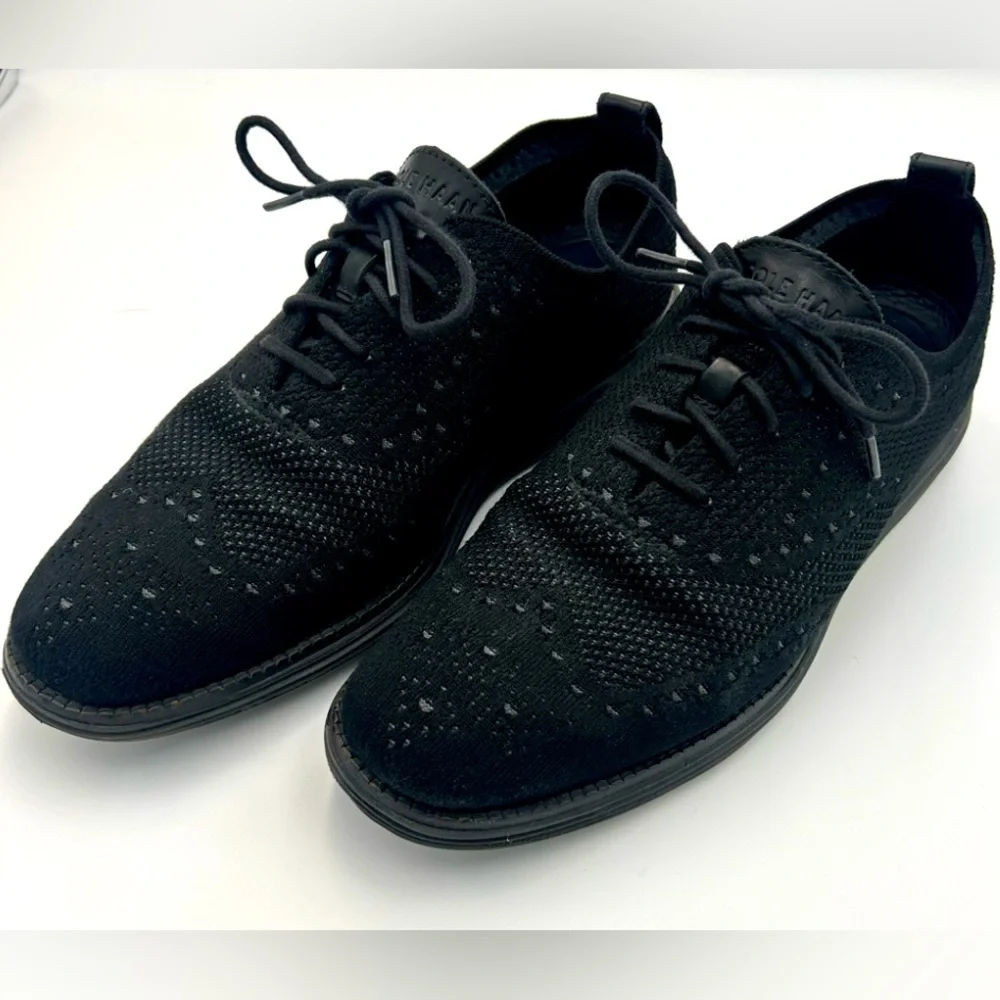 Cole Haan Original Grand Wingtip Oxford Black Stitchlite Men’s 9.5 COMFORT Soft